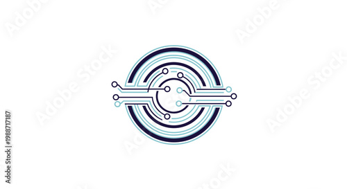 Abstract Digital Circuitry Design Depicting Technology, Connectivity and Data Flow