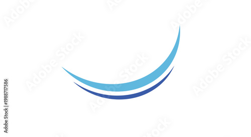 Free Download Abstract Curved Lines In Blue Tones Isolated On White Background With Great Design - GFXLoad