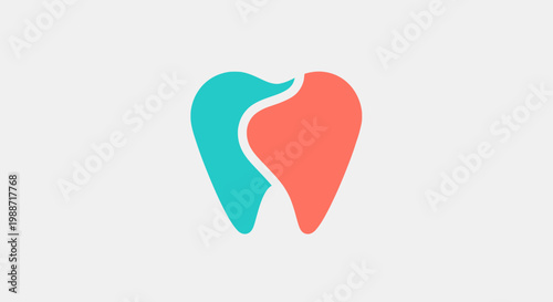Abstract Dental Clinic Logo Displaying Tooth Icon Design In Artistic And Unique Style Only