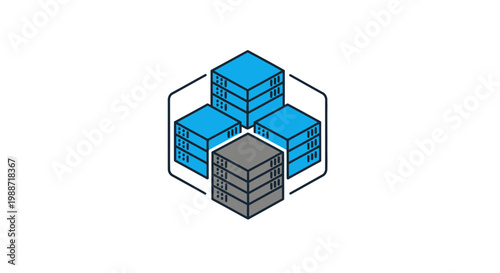 Abstract Digital Servers Representing Data Storage and Networked Information Services