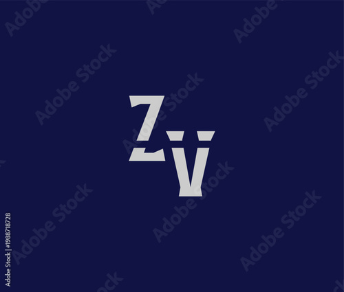 Abstract Algebraic Composition in White 3D Letter Set ZV01