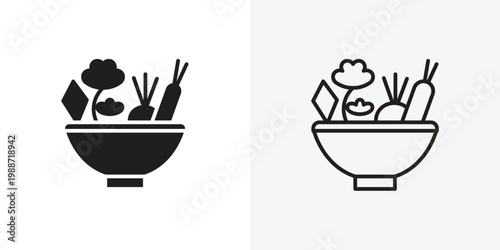 Salad vectors icons pack for apps and Ui Ux desigs