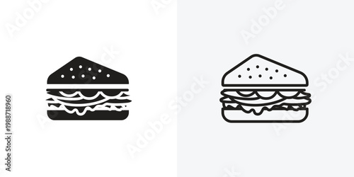 Sandwich vectors icons pack for apps and Ui Ux desigs