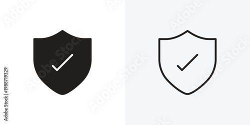 Shield check vectors icons pack for apps and Ui Ux desigs