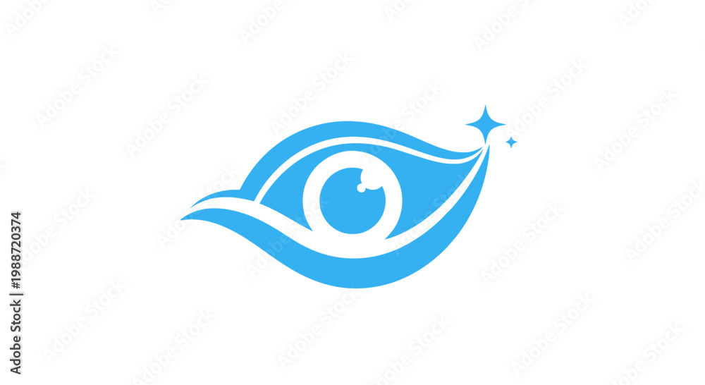 Fototapeta premium Abstract Eye Logo Depicting Vision, Clarity, and Innovation for Design Purposes