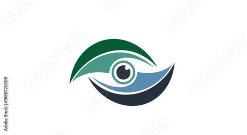 Abstract Eye Logo Depicting Vision, Perception, And Optical Clarity In Modern Design
