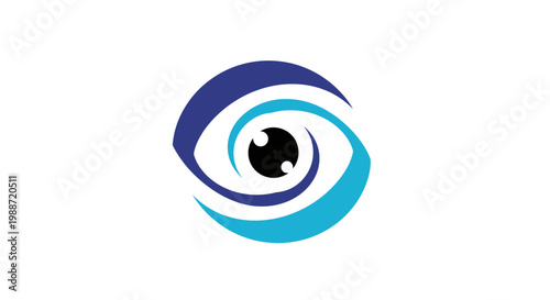 Abstract Eye Logo Depicting Vision, Perception, And Optical Clarity in Modern Style