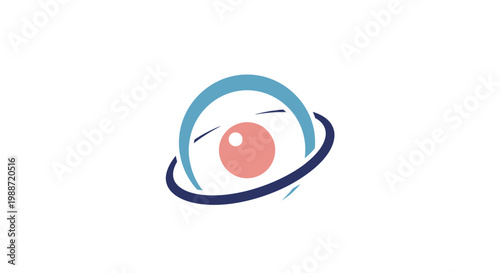 Abstract Eye Logo Depicting Vision, Perception, And Focus With Sophisticated Style