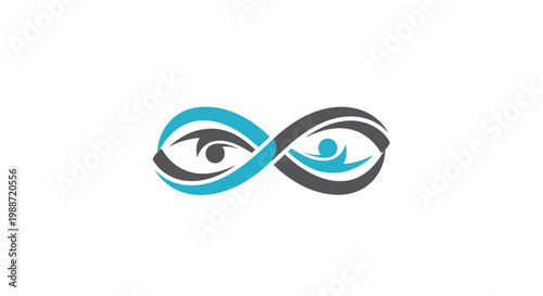 Abstract Eye Logo Depicting Vision, Perspective, and Infinite Potential, Graphic Design Concepts