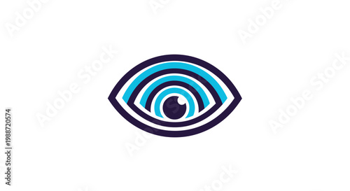 Abstract Eye Logo Design Expressing Vision, Observation, and Perspective in Modern Style