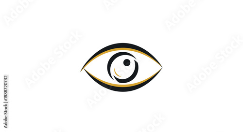 Abstract Eye Logo Design with Elegant Lines and a Modern, Sophisticated Aesthetic Appeal