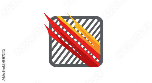 Abstract Energy Symbol With Dynamic Colors Representing Speed and Growth Design