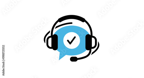 Customer support and service icon.
