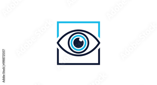 Abstract Eye Icon Design for Technology Applications and Visionary Concepts