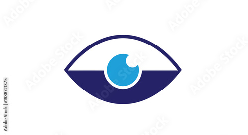 Abstract Eye Icon Design Representing Vision, Insight, Observation, And Visual Perception