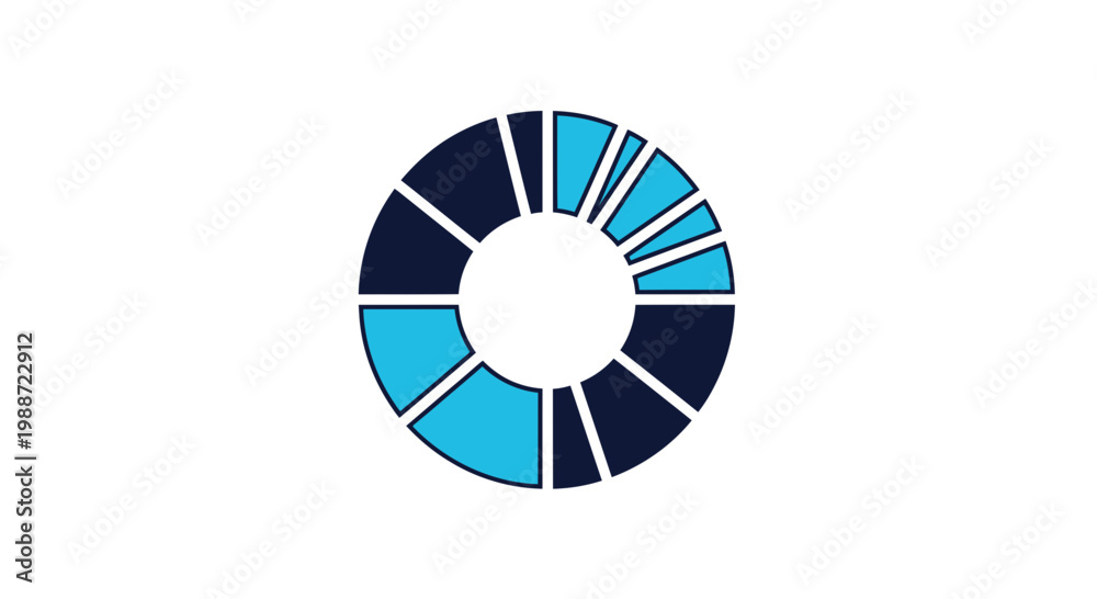 Obraz premium Abstract Geometric Diagram Illustrating Data Analysis, Statistics, and Financial Concepts