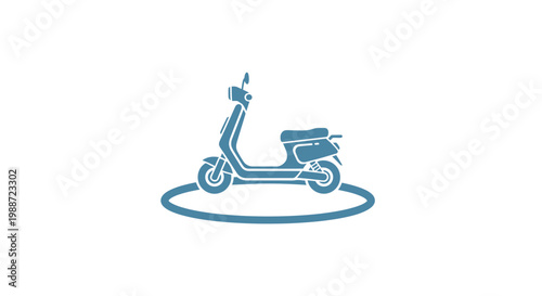 Electric scooter transportation eco friendly vehicle.