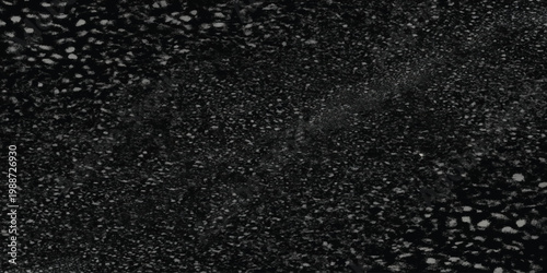 White Water Splashes and Particles on Black Background, Abstract Freeze Motion Rain and Snow Overlay Texture for Creative Photo Editing and Design