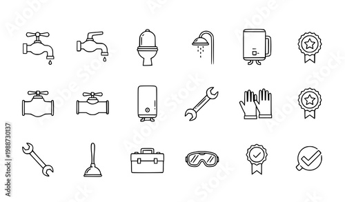 Laboratory equipment icons set with test tube laboratory tools line art white background laboratory equipment chemistry research experiment glassware measurement analysis discovery