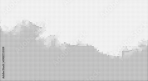 Abstract black and white digital noise pattern with a pixelated aesthetic and glitch effects. isolated on transparent background, Vector, illustration
