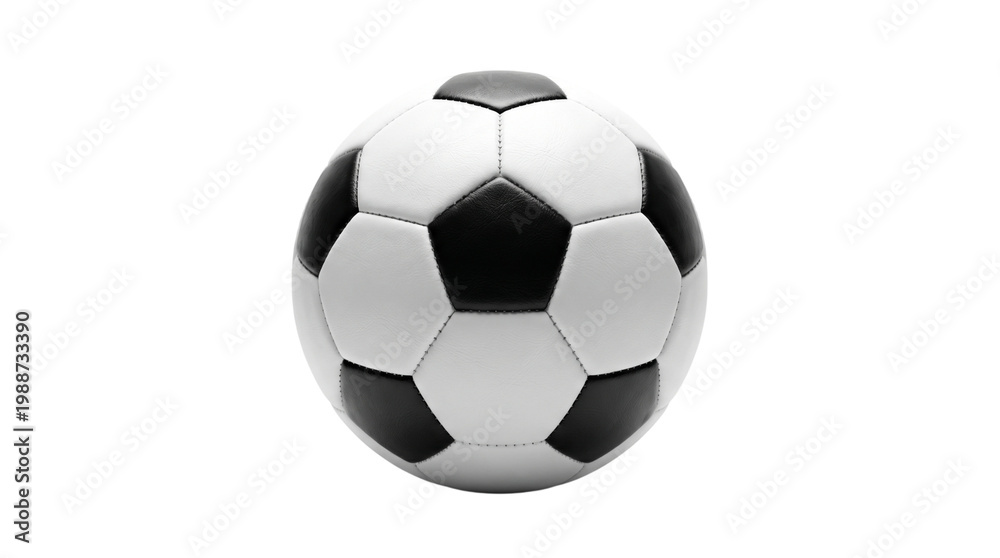 Fototapeta premium A soccer ball on transparent background, used for business and sports marketing materials