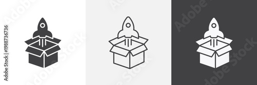 Product release icon element for design projects and web designs