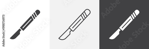 Scalpel icon element for design projects and web designs