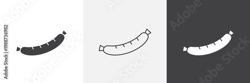 Sausage icon element for design projects and web designs