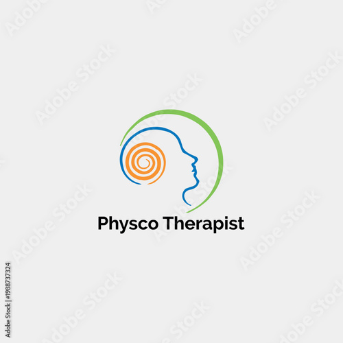 mind and body therapy logo design vector