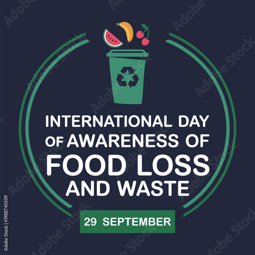 International Day of Awareness of Food Loss and Waste Poster for September 29