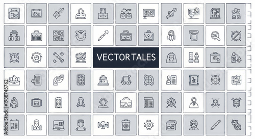 Vector Tales Collection of Business and Technology Icons.