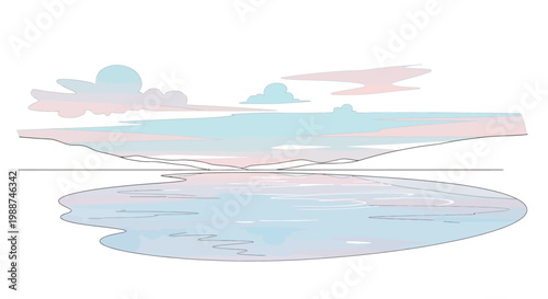 Water Body Reflection Surface Calm.