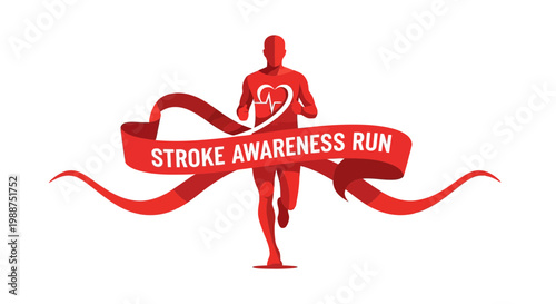 Stroke Awareness Run Graphic Design For Health Campaigns