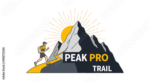 Summit Ascent, Trail Runner, Reaching The Peak, Adventure, Outdoor Exploration, and Mountain Climb