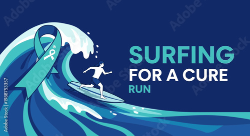 Surfing Campaign Supporting Cancer Research And Awareness For An Annual Event