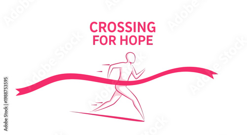 Symbolic Figure Races, Finishing Line, Achieving Goals, Promoting Hope, Motivation, and Success