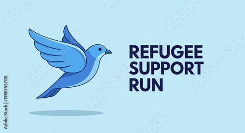 Supporting Refugees: A Symbol of Hope, Community, And Humanitarian Run Campaign