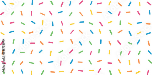 Sprinkle sticks pattern on transparent background.