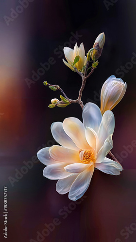 Vertical flower composition