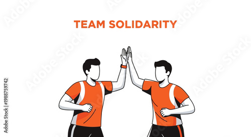 Team Victory High Five: A Display of Collaborative Effort and Shared Achievement