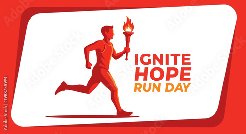 Torchbearer Races To Inspire, Symbolizing Hope, Strength, Perseverance, Courage, And Achievement