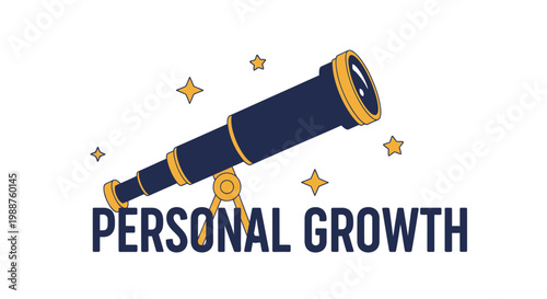Telescope Symbolizing Personal Growth and Future Discovery