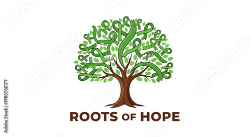 Symbolic Tree Displaying Hope, Growth, And Renewal, A Powerful Visual Representation