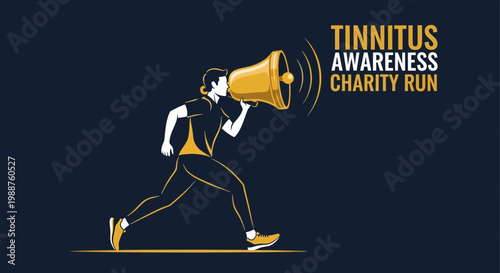 Tinnitus Awareness Charity Run: A Powerful Visual Promoting Sound Health Fundraising with Style