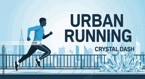 Urban Athlete Gliding Across Cityscape While Awaiting Crystal Dash Challenge