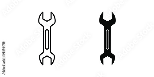 Comparison of open-end and box-end wrenches in contrasting styles
