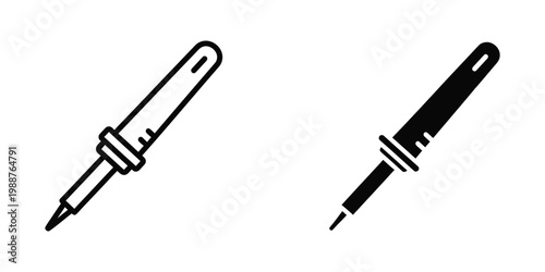 Two different types of retractable mechanical pencils displayed side by side
