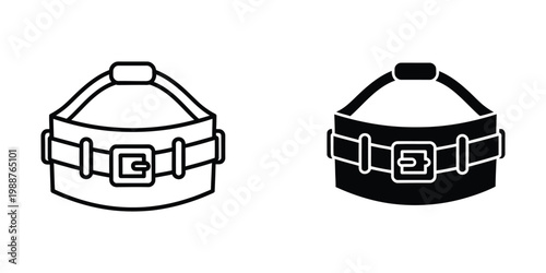 Comparison of two different dog collar designs with buckle closures