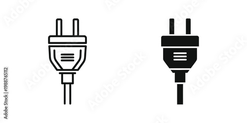 Comparison of a standard and a grounded electrical plug adapter