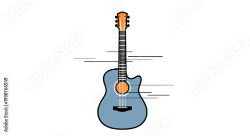 Gray Acoustic Guitar Instrument Music.